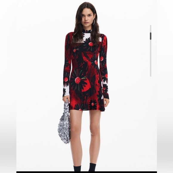 Desigual Dresses & Skirts - Desigual Mini dress with M. Christian Lacroix print  New M